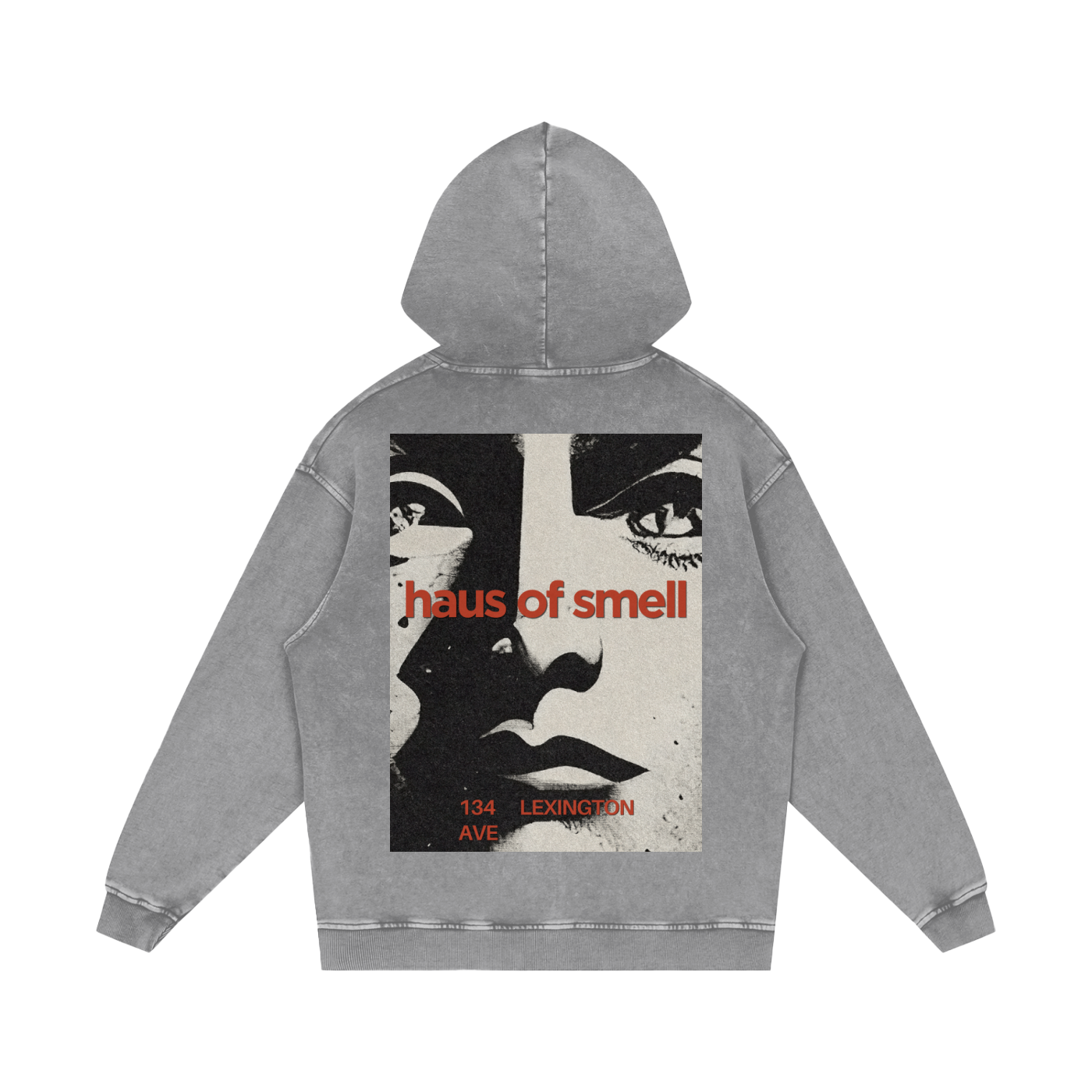 Snow Washed Loose Cotton Hoodie