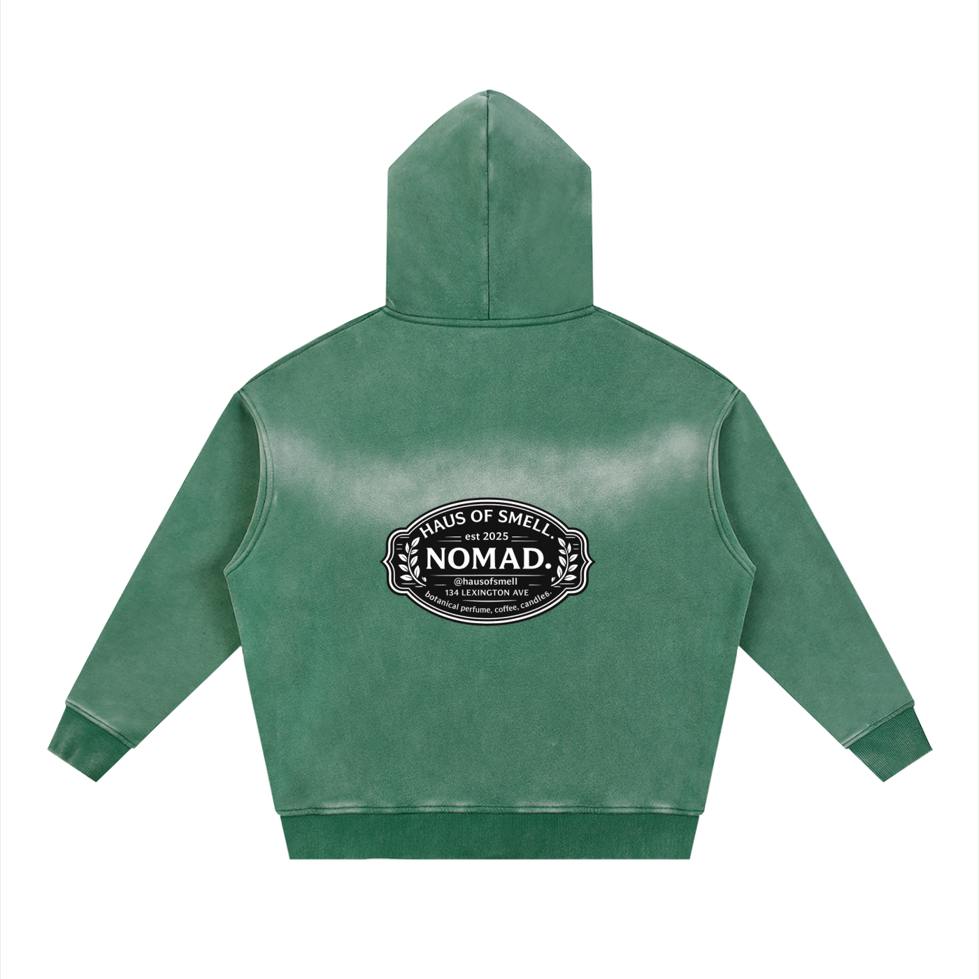 Sunfade Two-way Zipper Boxy Fleece Hoodie