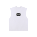 Raw Edge Cotton Tank Top