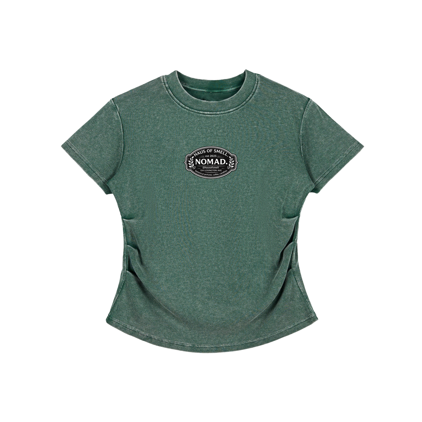 Vintage Washed Bodycon Cotton T-Shirt
