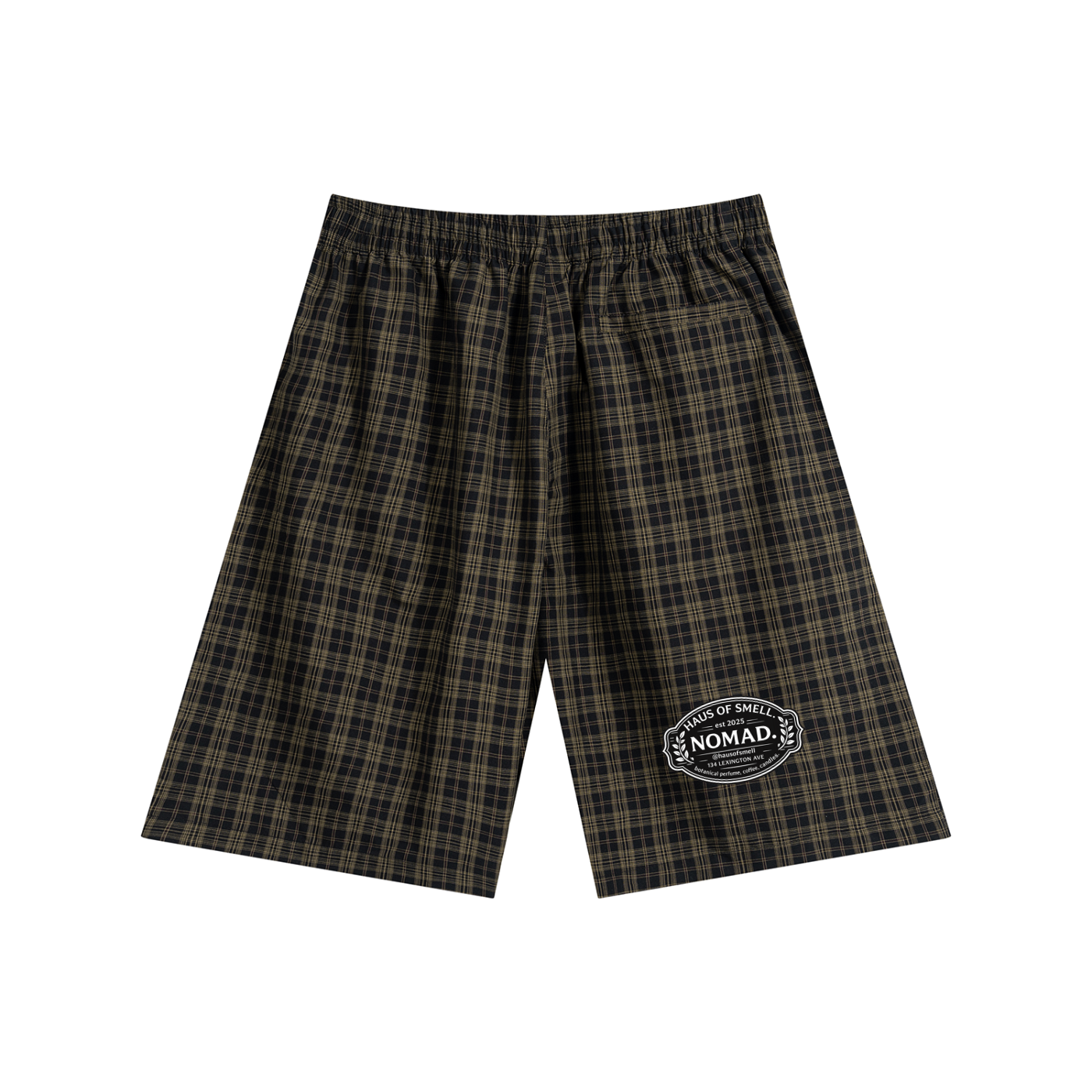 Unisex Plaid Wide Leg Shorts