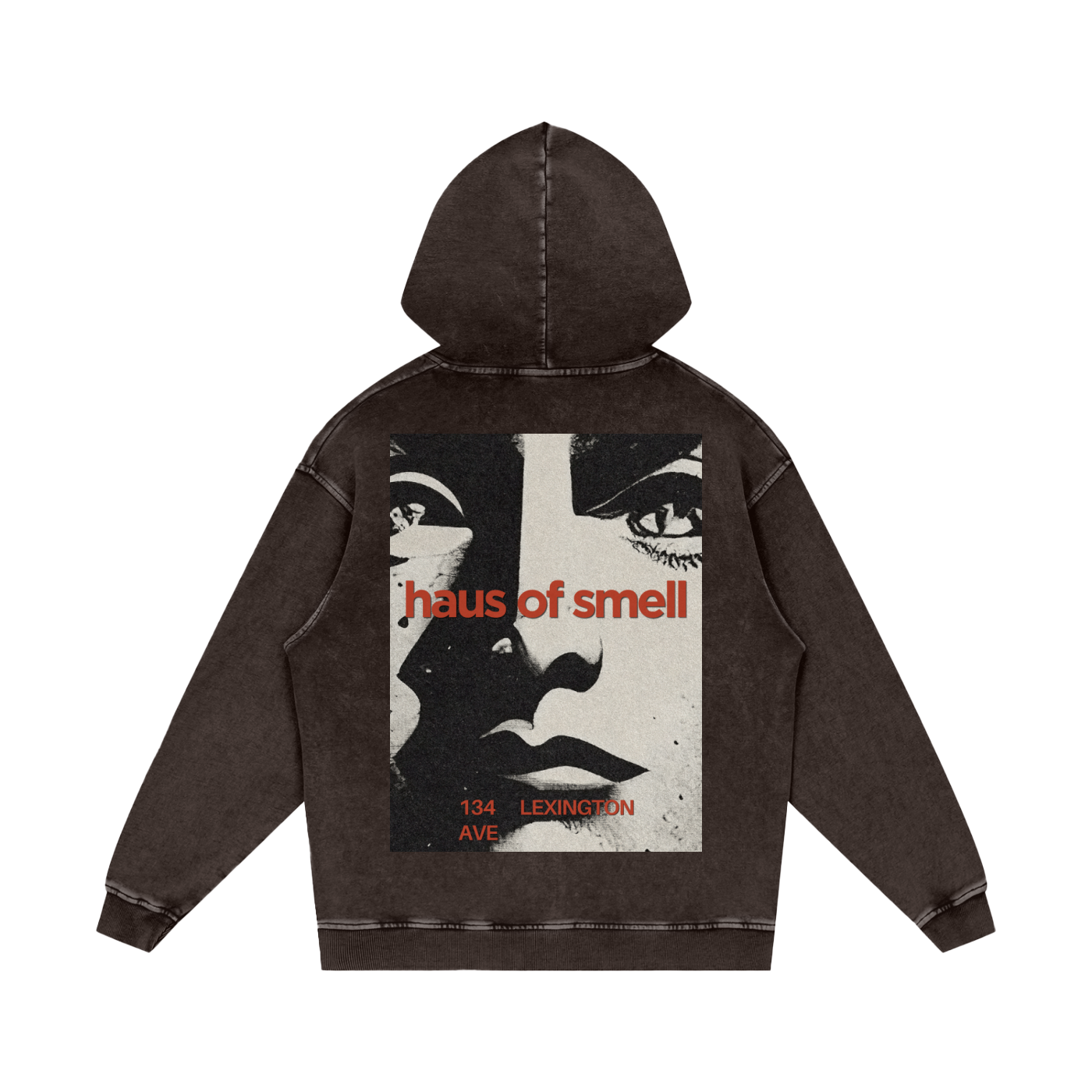 Snow Washed Loose Cotton Hoodie