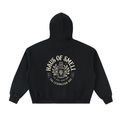 Fleeced Full-Zip Boxy Hoodie