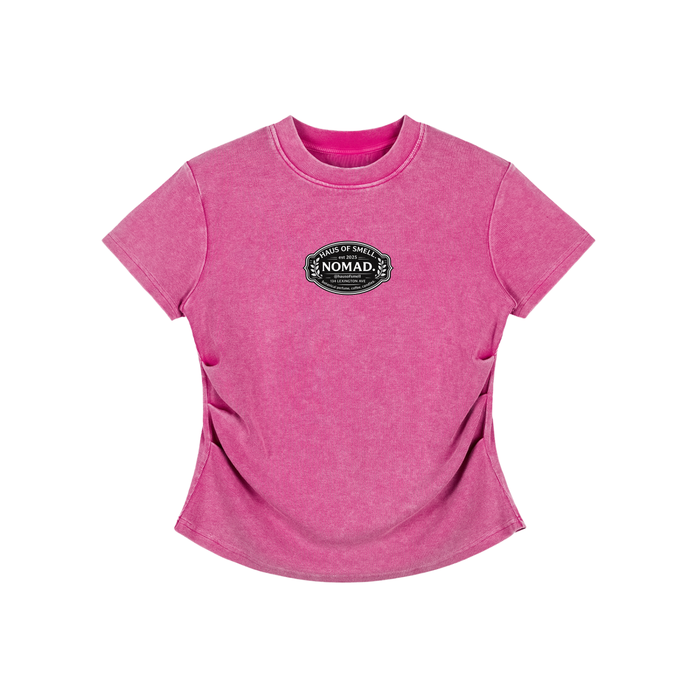 Vintage Washed Bodycon Cotton T-Shirt