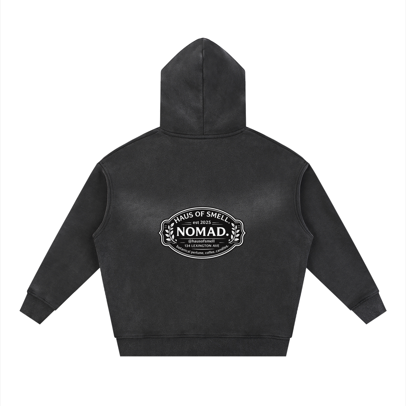 Sunfade Two-way Zipper Boxy Fleece Hoodie