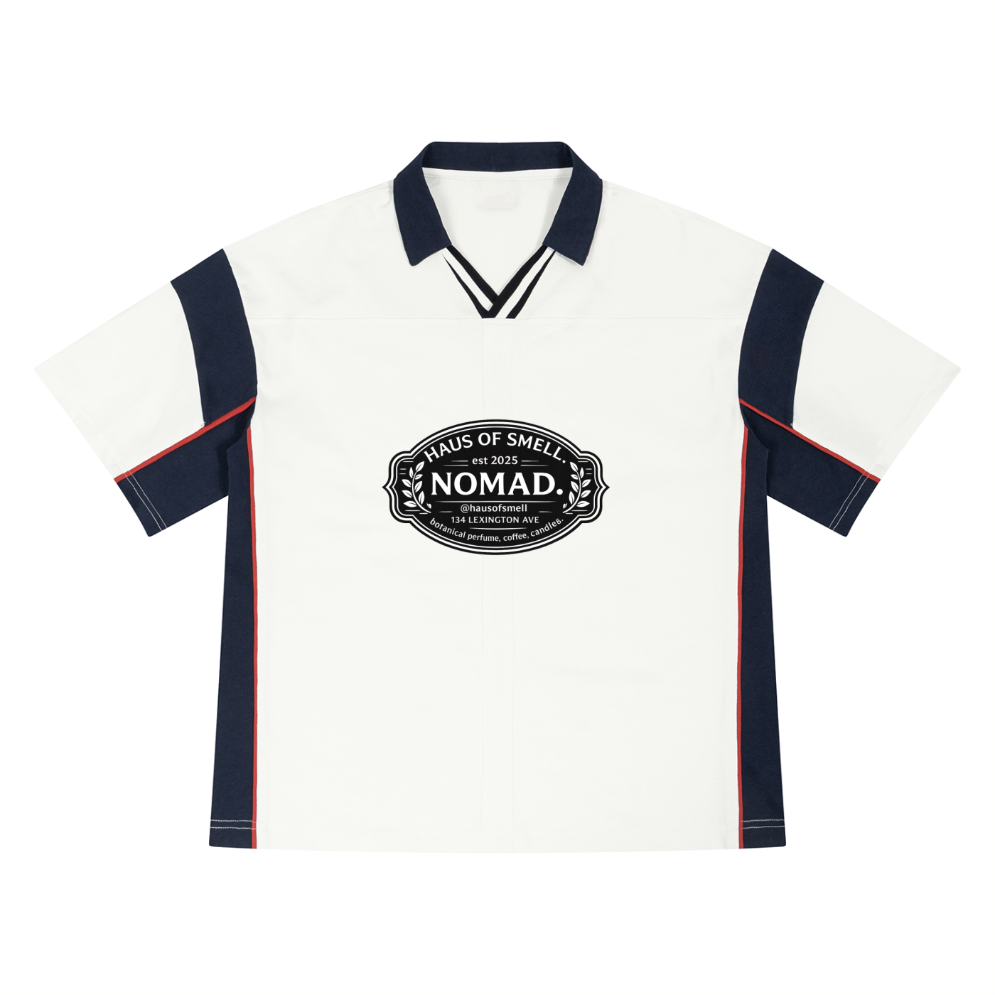 Unisex Boxy Color Block Polo Shirt