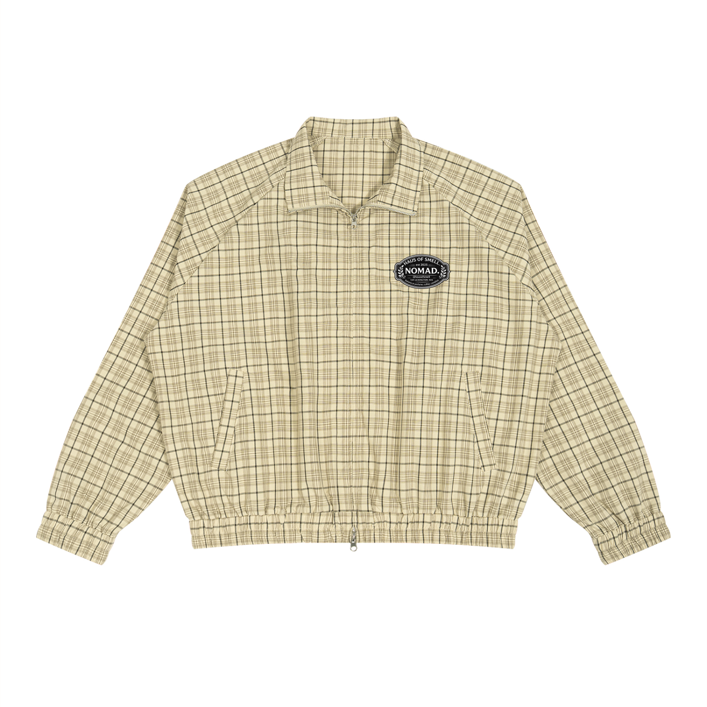 Unisex Plaid Full-Zip Track Jacket