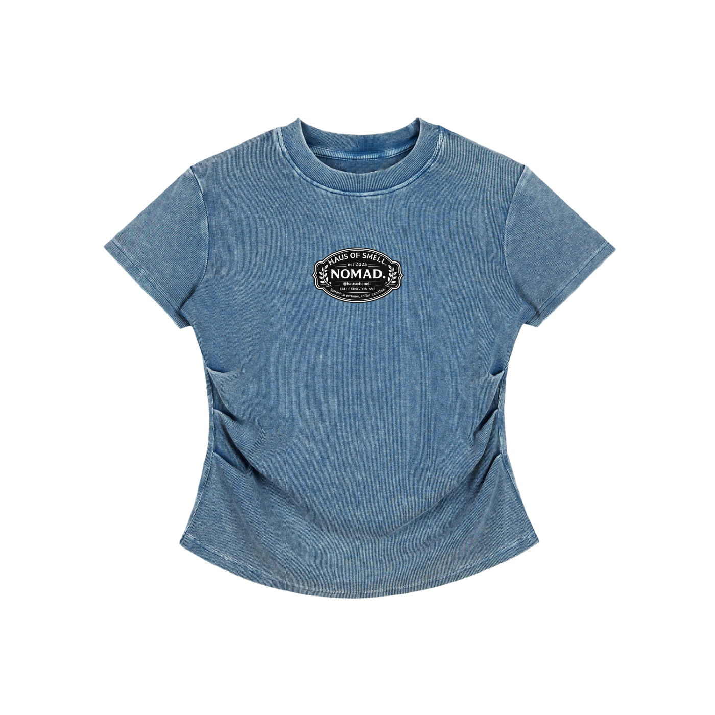 Vintage Washed Bodycon Cotton T-Shirt