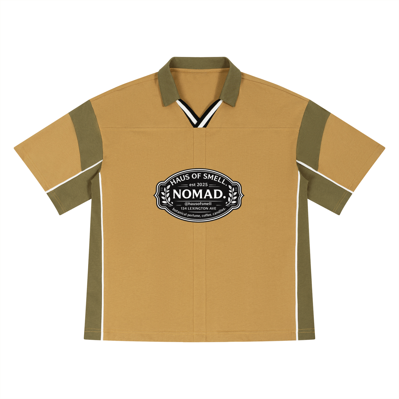 Unisex Boxy Color Block Polo Shirt