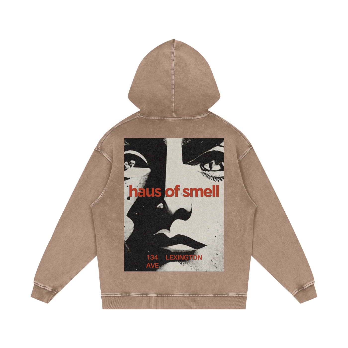 Snow Washed Loose Cotton Hoodie