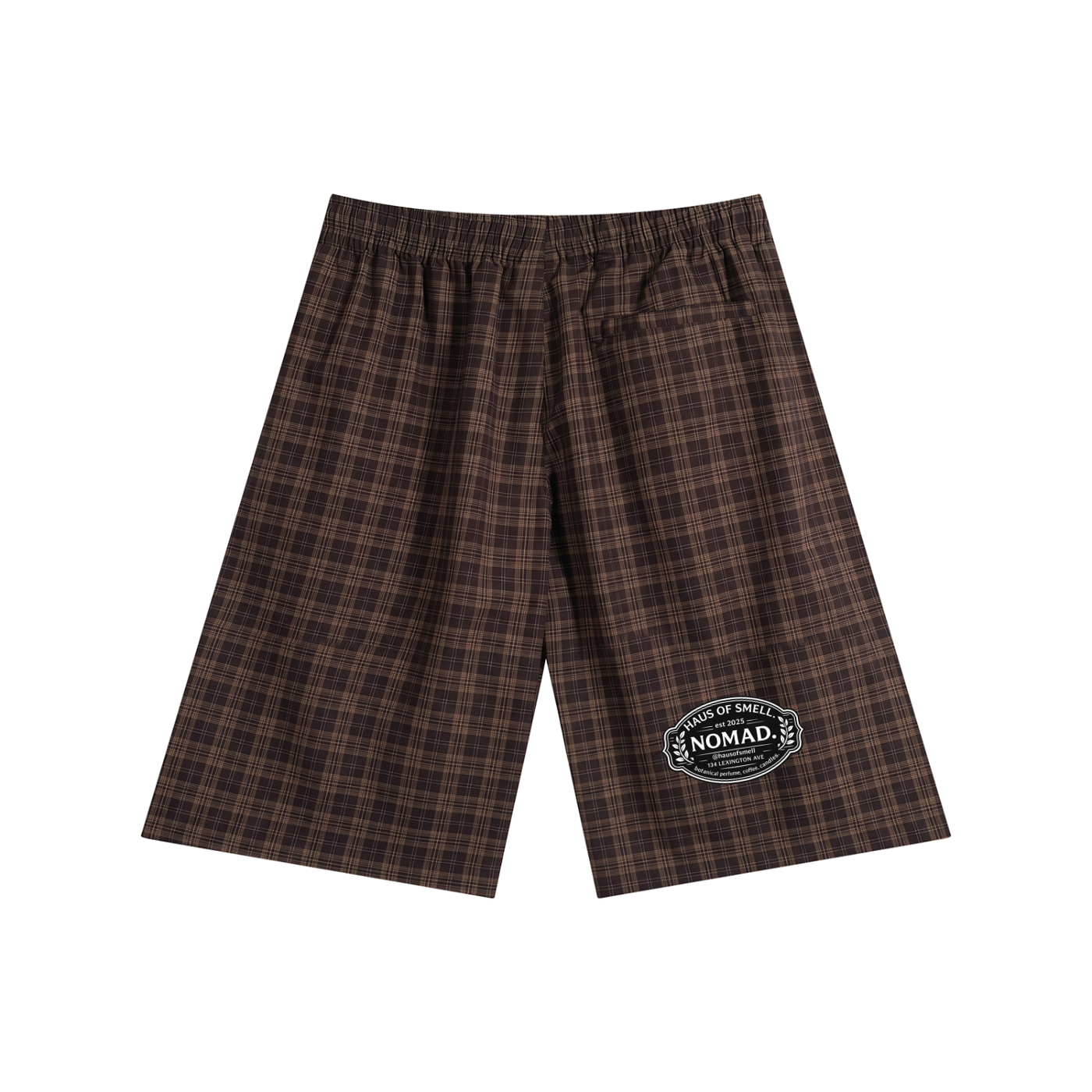 Unisex Plaid Wide Leg Shorts