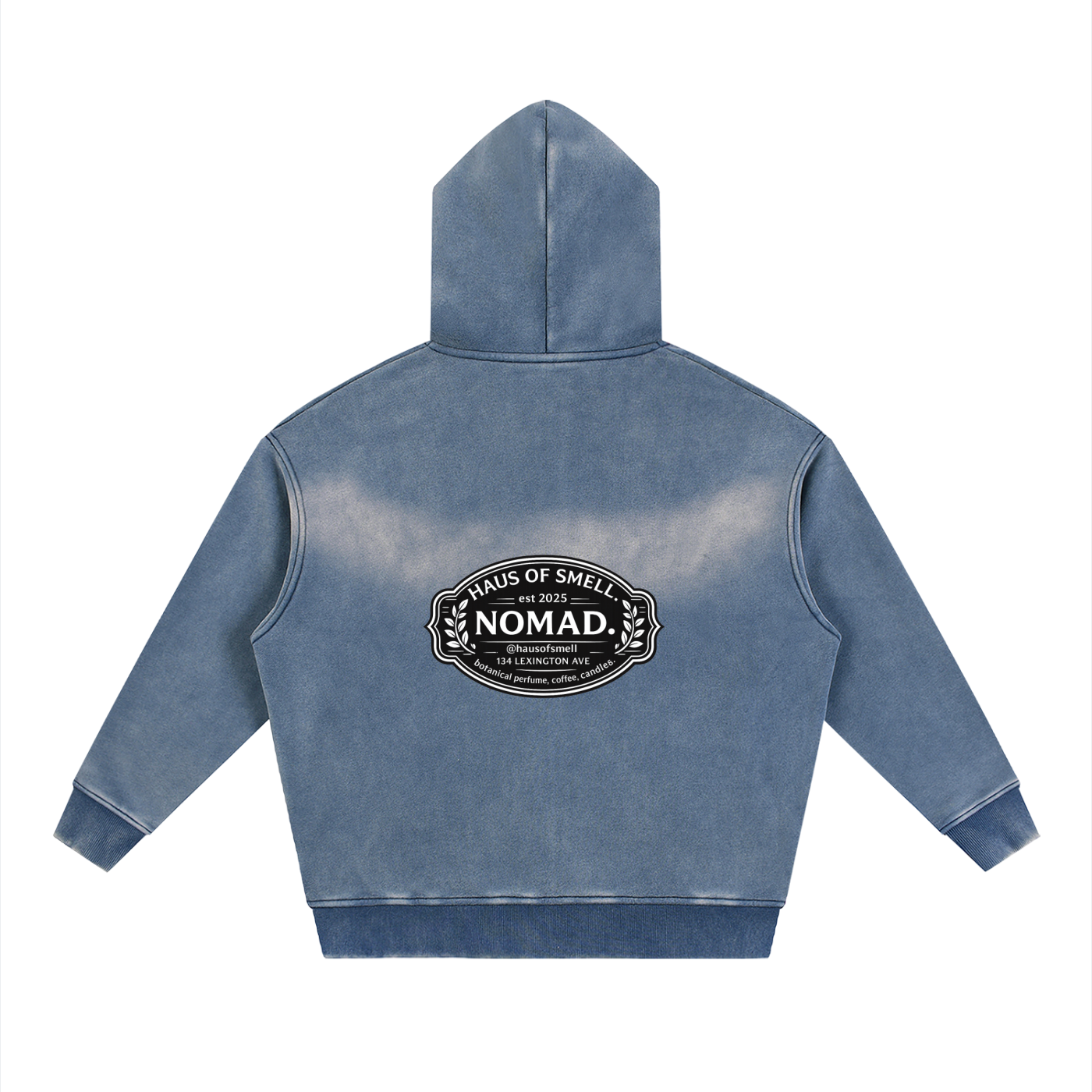 Sunfade Two-way Zipper Boxy Fleece Hoodie