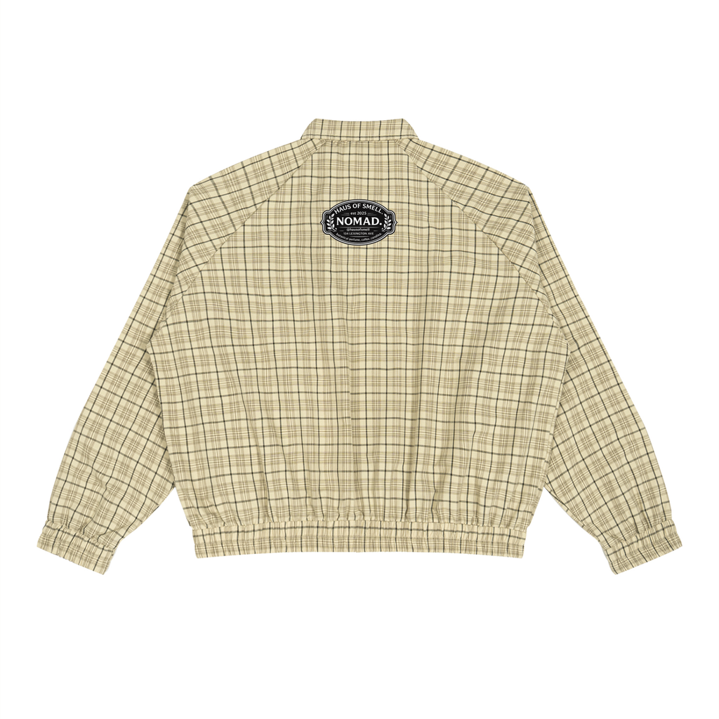 Unisex Plaid Full-Zip Track Jacket