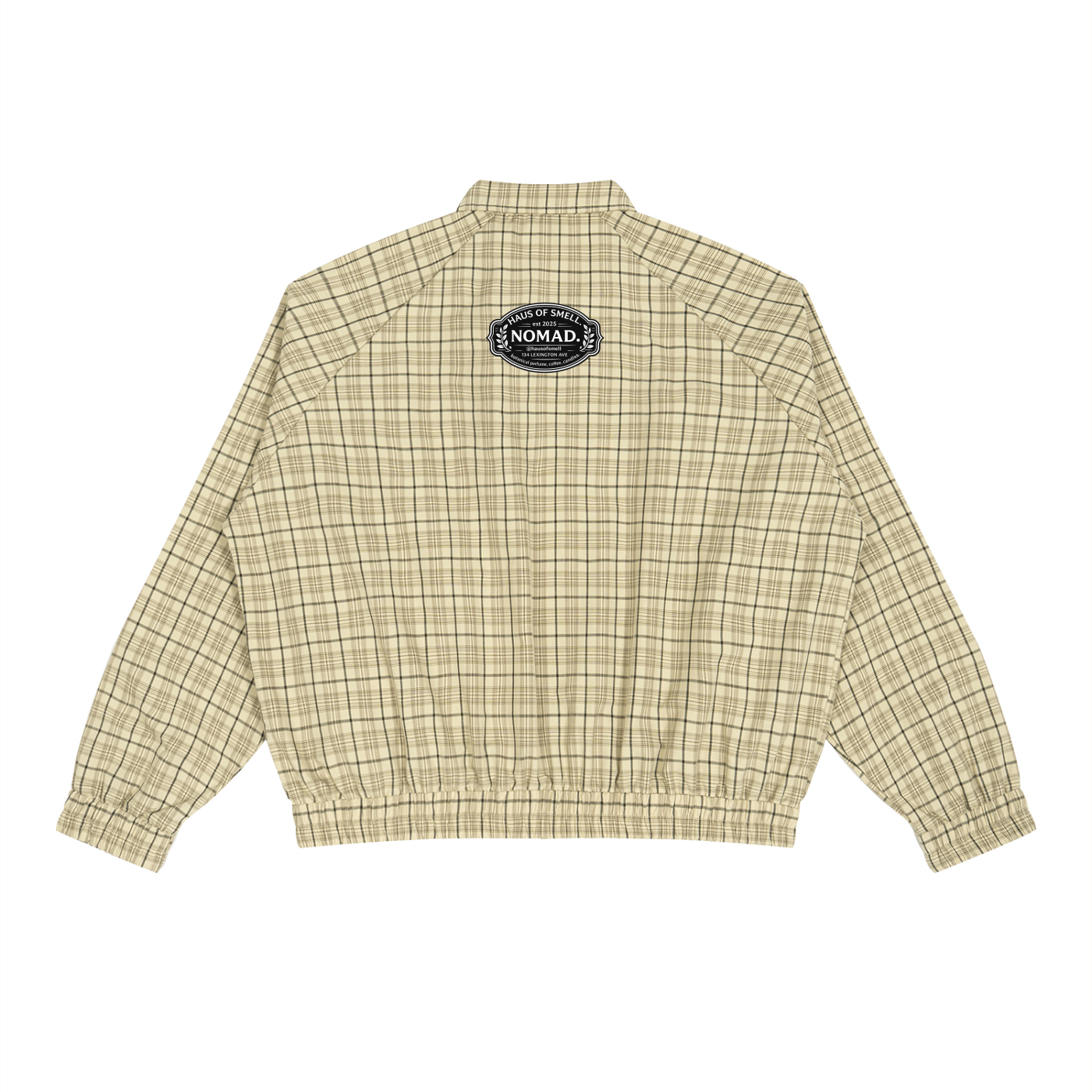 Unisex Plaid Full-Zip Track Jacket