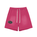 Sun Fade Raw Edge Cotton Shorts