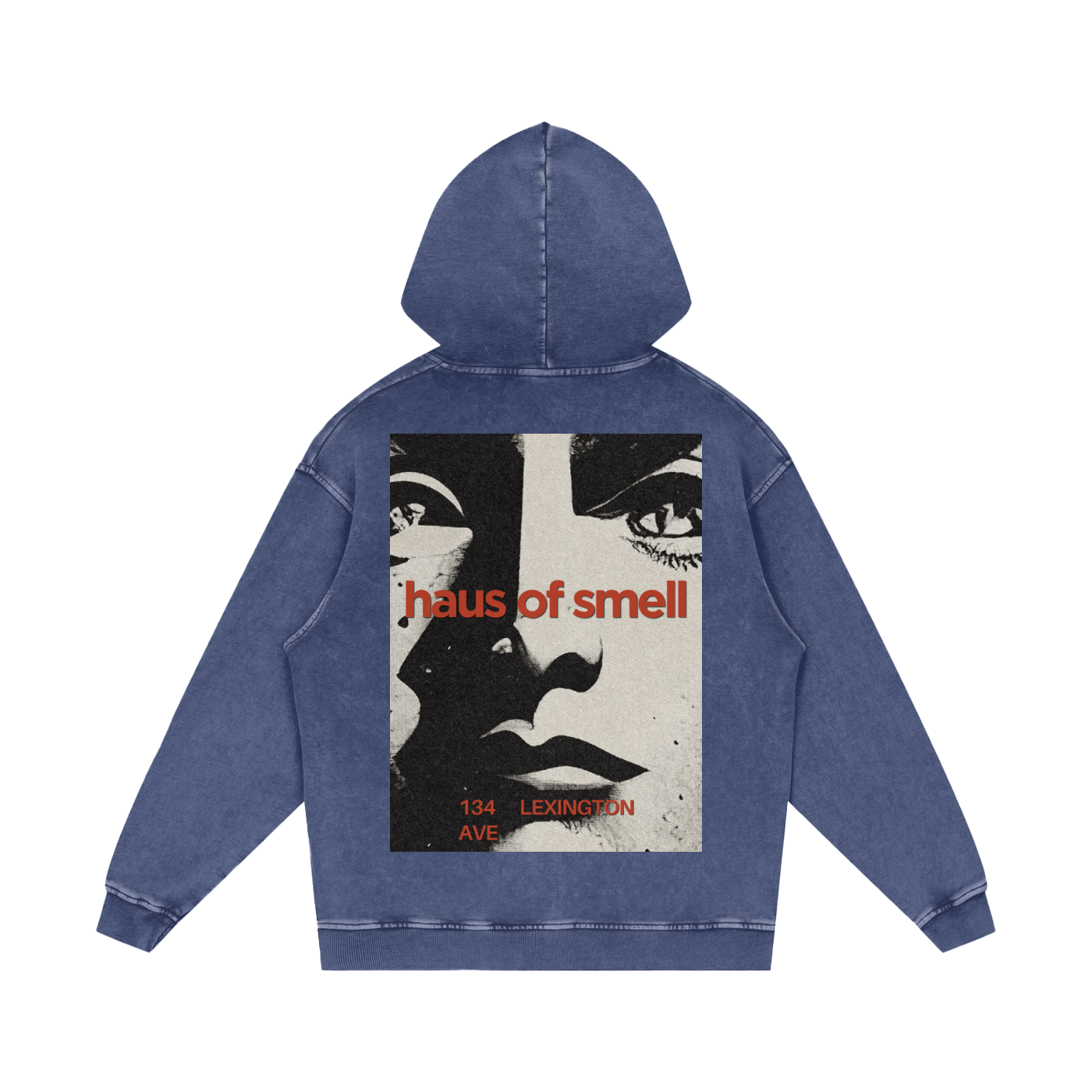 Snow Washed Loose Cotton Hoodie