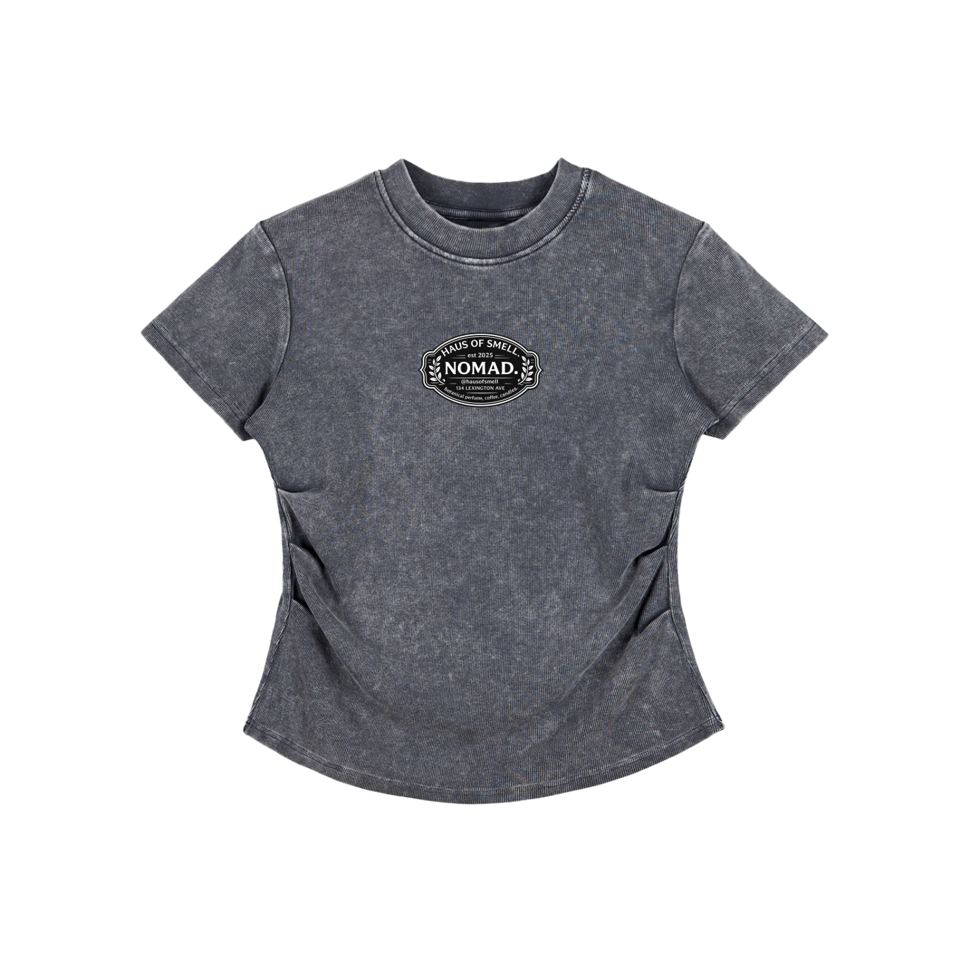 Vintage Washed Bodycon Cotton T-Shirt