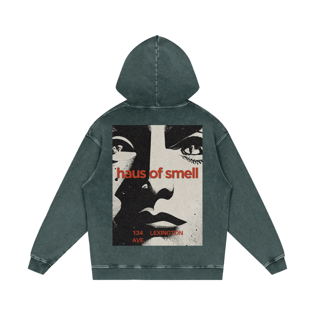 Snow Washed Loose Cotton Hoodie